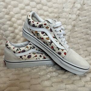 NEW never worn Vans old skool poppy print W9.5 M8